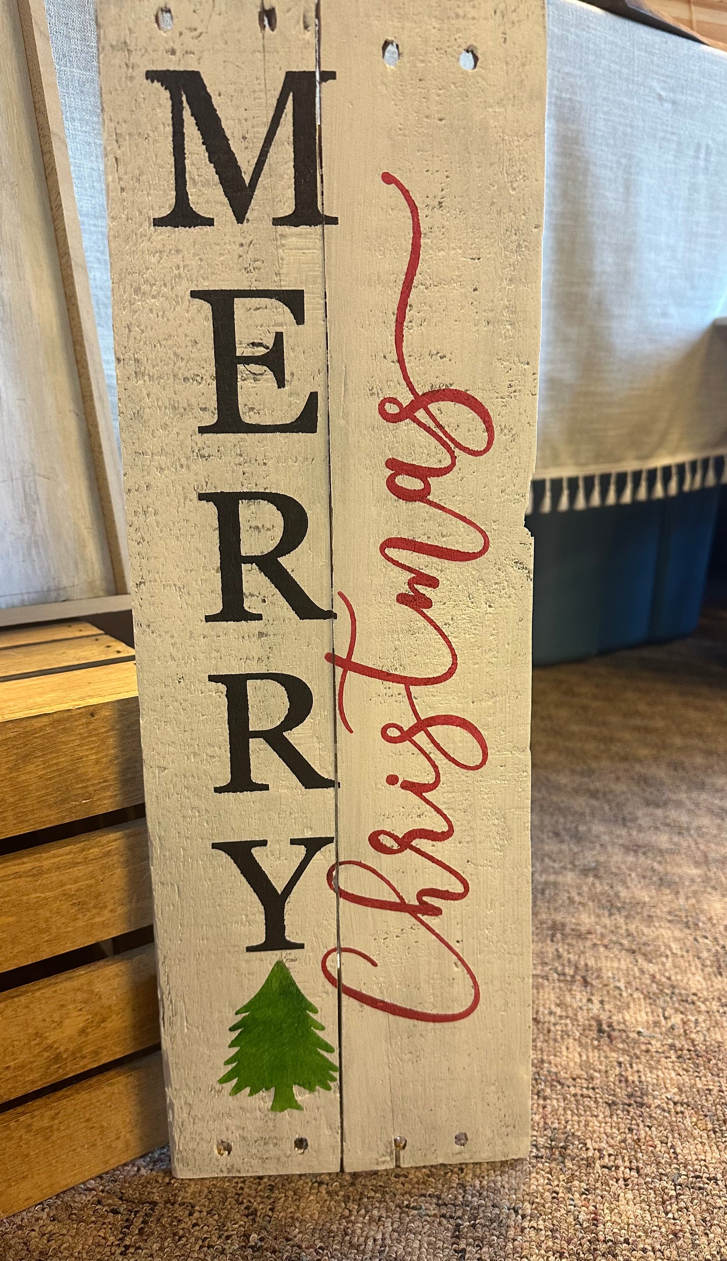 Merry Christmas Pallet sign