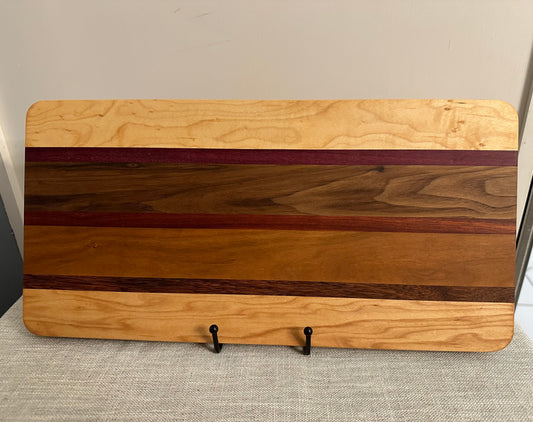 Multi wood stripe board