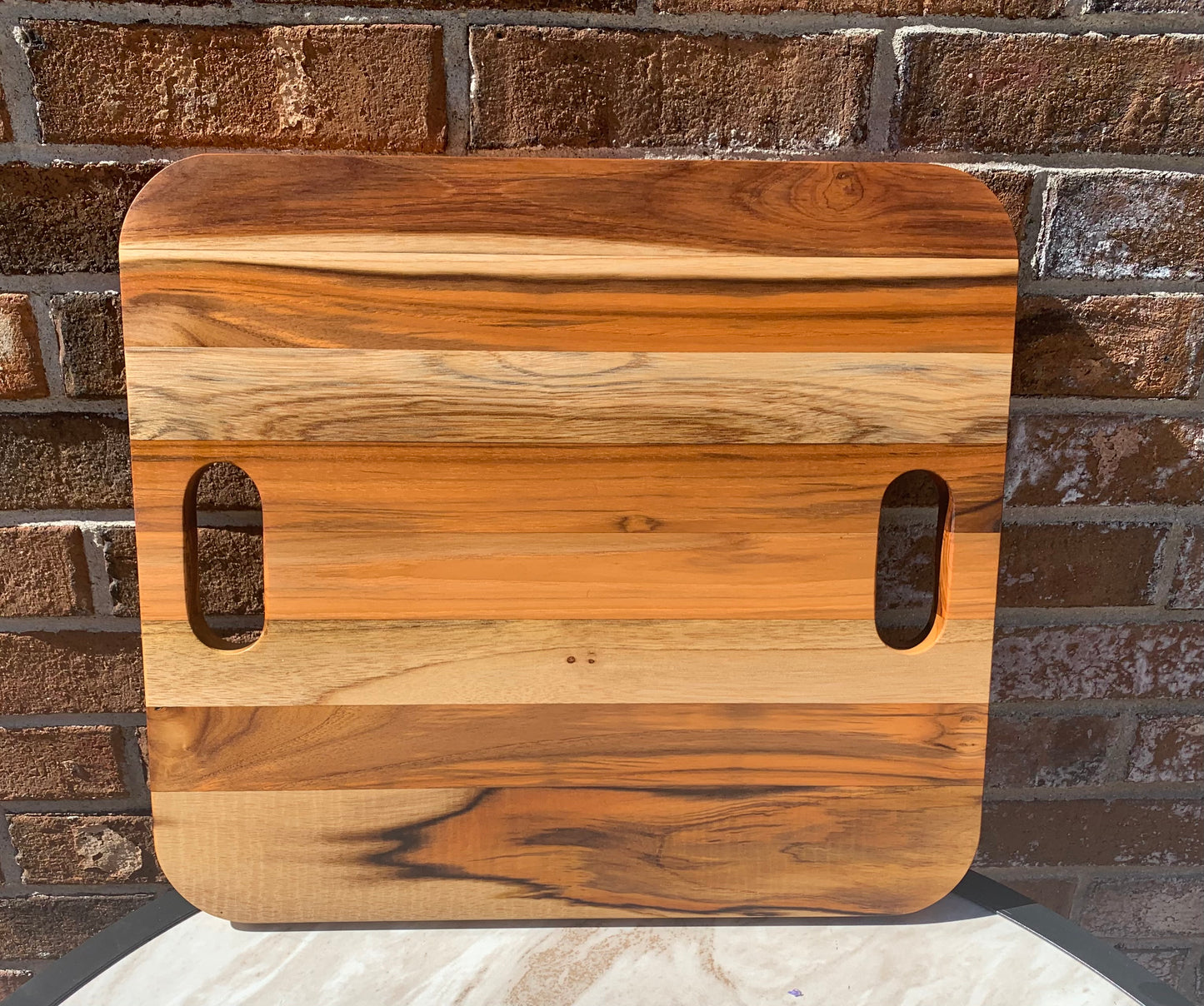 Teak charcuterie board, cutting board, cheese board, serving tray
