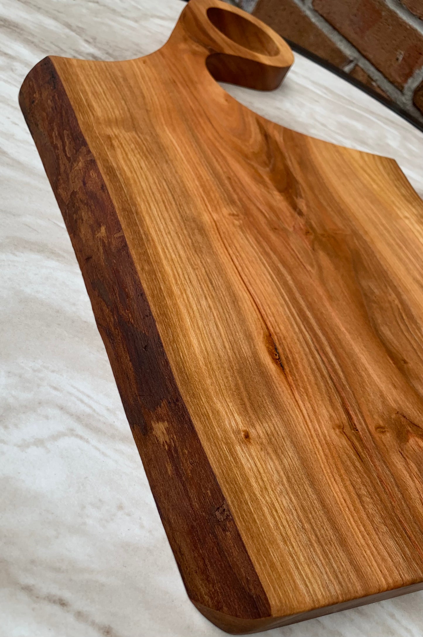 Cherry Live Edge charcuterie board, cutting board, cheese board, serving tray