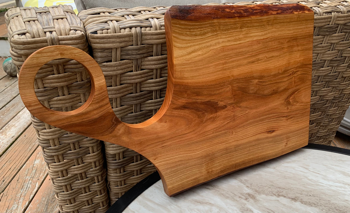 Cherry Live Edge charcuterie board, cutting board, cheese board, serving tray