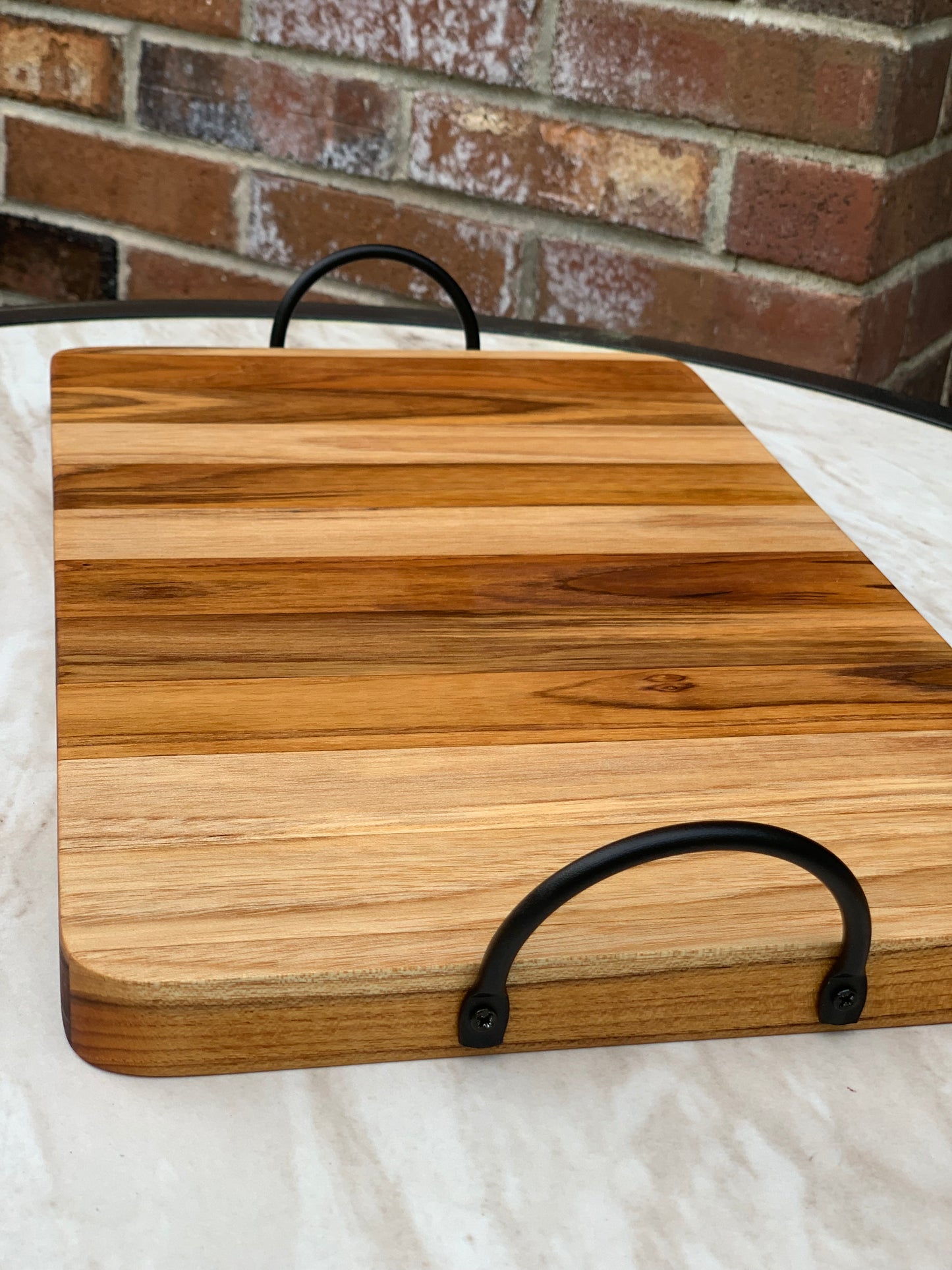 Teak serving tray, charcuterie board, cheese board