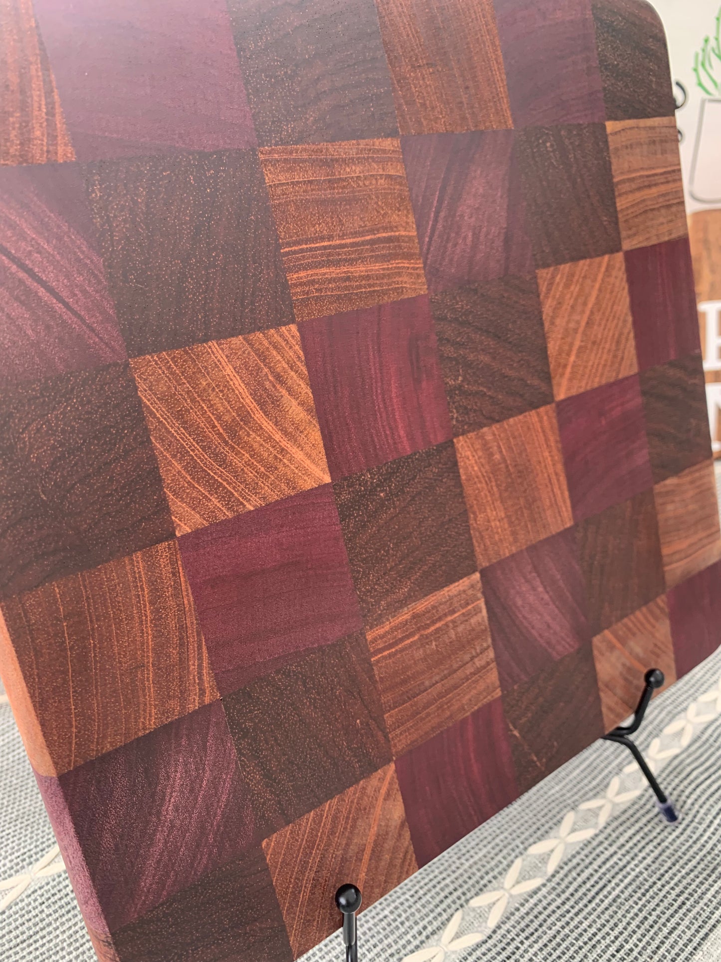 small exotic end grain cutting/charcuterie board
