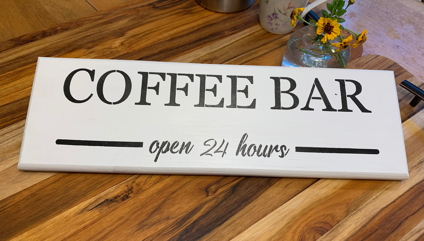 Coffee bar open 24 hours