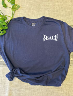 Teach Peace T-shirt pocket - Pre Order