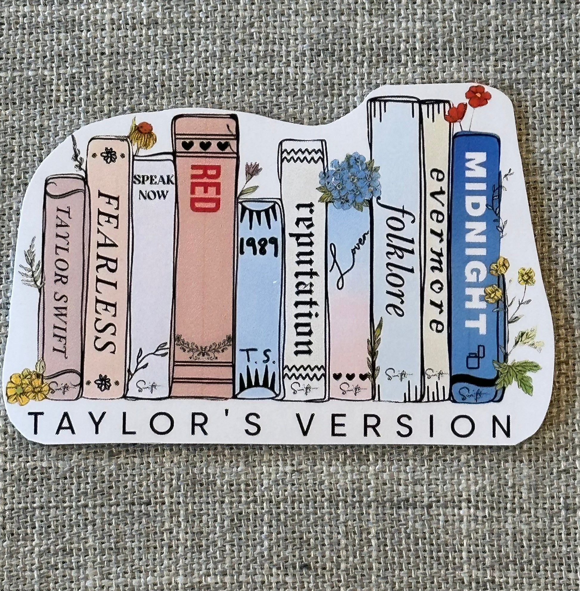 Taylor Swift albums sticker, Album Stickers 